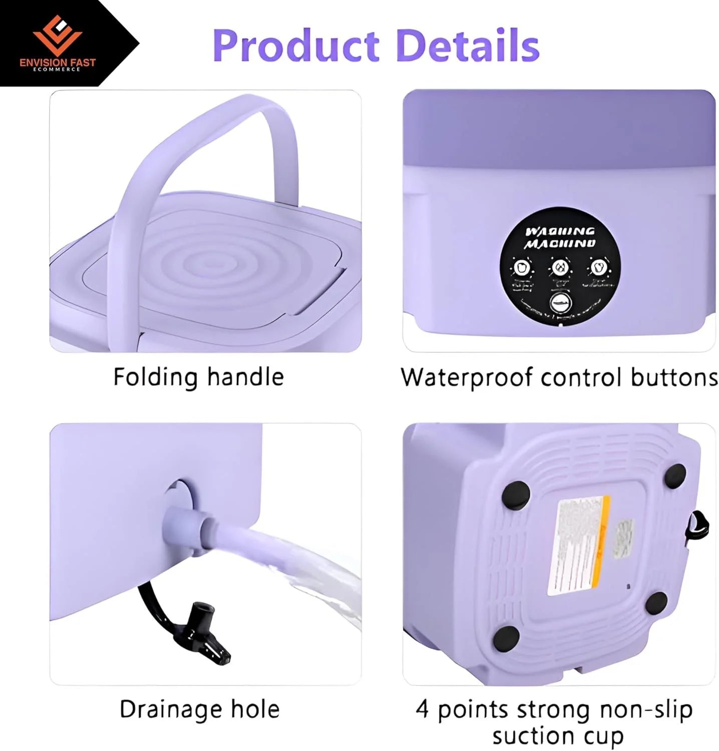 Portable Folding Mini Washing Machine